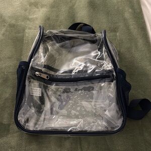 Clear Navy Backpack